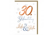 SUSY CARD Geburtstagskarte - 80. Geburtstag 'Schrift'