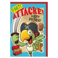 SUSY CARD Geburtstagskarte - Humor 'Piratenpapagei'