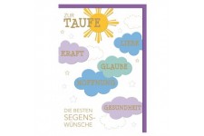 SUSY CARD Taufkarte 'Wolkenglückwünsche'