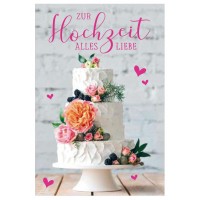 SUSY CARD Hochzeitskarte 'Diamant-Hochzeit Rosenstrauß'