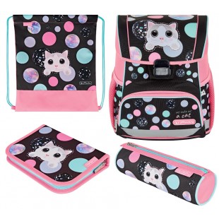 herlitz Cartable Loop Plus 'Cute cat'