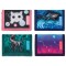 Lot de 4 : herlitz Porte-feuille 'Girls/Boys Mix', polyester