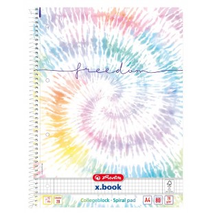herlitz Cahier à spirales New Batik 'Fearless', A4