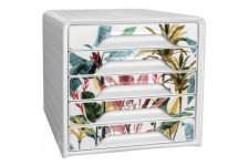 CEP Bloc de classement Smoove Tropical, 5 tiroirs, blanc/