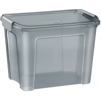 CEP Boîte de rangement SHADOW, 18 litres, translucide gris