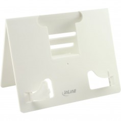 InLine® E-Book Stand pour bureau blanc