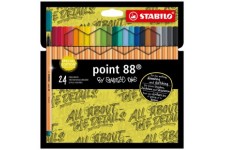 Etui carton x 24 stylos-feutres STABILO point 88 Edition limitée by Snooze One