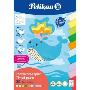 Pelikan Bloc de papier à dessin Rainbow, 230 x 330 mm