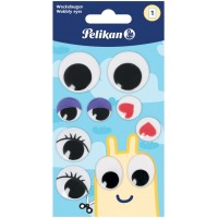 Pelikan Sticker oeil mobile, 3 planches de 32 pièces