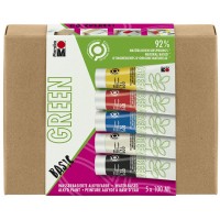 Marabu Green Peinture alkyde à base d'eau, set Basic