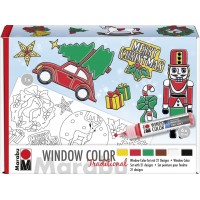 Marabu Kit Window Color 'XMAS Traditional', 6 x 25 ml