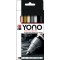 Marabu Feutre acrylique 'YONO', 0,5 - 1,4 mm, set de 4 METAL