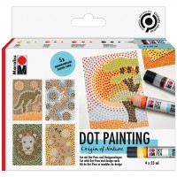 Marabu Set de peinture point à point Dot Pen Set 'Origin of