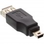 Adaptateur USB 2.0, InLine®, prise femelle A sur Mini-5pin prise