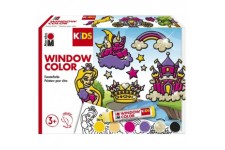 Marabu KiDS Kit Window Color 'Princesses', 6 x 25 ml