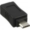 Adaptateur Micro USB, InLine®, prise Micro-B à Mini USB 5-pin prise femelle