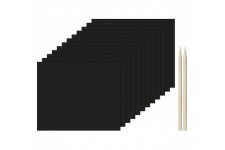 HEYDA Set de cartes à gratter, 210 g/m2, 176 x 125 mm
