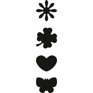 HEYDA Perforateur à motif mini 'papillon', avec porte-clé