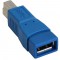 Adaptateur InLine® USB 3.0 de type A femelle à type B mâle