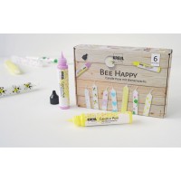 KREUL Candle Pen 'Bee Happy', set de 6