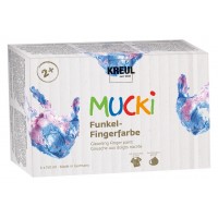 KREUL Gouache aux doigts nacrée 'MUCKI', 150 ml, set de 6