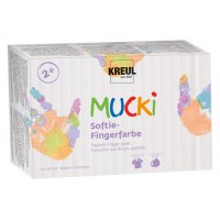 KREUL Gouache aux doigts pastel 'MUCKI', 150 ml, set de 6