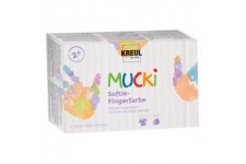 KREUL Gouache aux doigts pastel 'MUCKI', 150 ml, set de 6