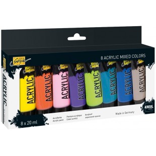 KREUL Peinture acrylique SOLO Goya Acrylic, 20 ml, set de 8