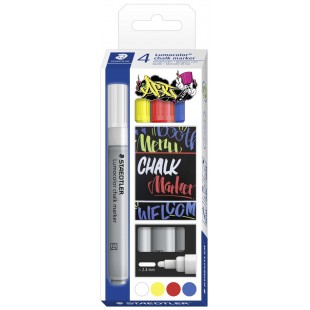 STAEDTLER Lumocolor Marqueur à la craie chalk marker, étui