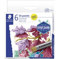 STAEDTLER Pastel à l'huile métallisé, étui carton de 6