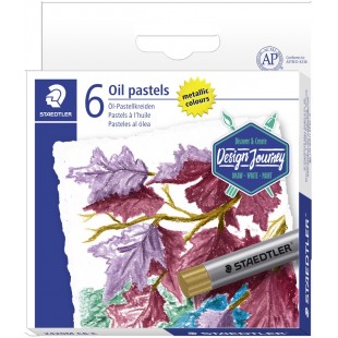 STAEDTLER Pastel à l'huile métallisé, étui carton de 6