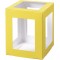 folia Pièces en carton pour mini lanterne, jaune