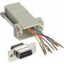 Adaptateur, InLine®, 9 broches Sub D fem. à RJ45 Bu