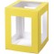 folia Pièces en carton pour lanterne, 135x135x180 mm, jaune