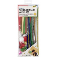 folia Kit d'activités en fil chenille WINTER, 199 pièces