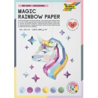 folia Bloc de papier arc-en-ciel MAGIC RAINBOW, 240 x 340 mm