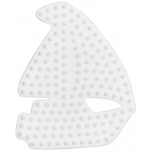 Hama Plaque pour perles à repasser 'Voilier', blanc