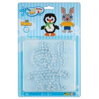 Hama Plaques pour perles à repasser 'Pingouin, lapin'