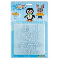 Hama Plaques pour perles à repasser 'Pingouin, lapin'