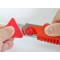 NT Cutter L-700RP, boîtier en plastique, lame 18 mm, rouge