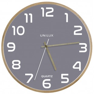 UNILUX Horloge murale à quartz 'BALTIC', gris