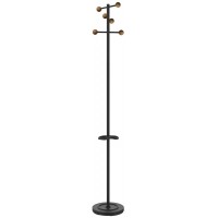 UNiLUX Portemanteau WELCOME WOOD, 6 crochets, noir