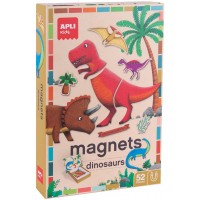 agipa Jeu de magnets 'Dinosaures', 52 magnets, avec scène