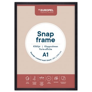 EUROPEL Cadre porte-affiche, A4, noir
