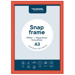 EUROPEL Cadre porte-affiche, A3, 25 mm, gris graphite