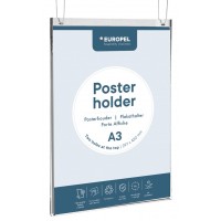 EUROPEL Porte-affiche, A4 portrait, transparent