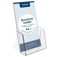 EUROPEL Porte-brochures, format long, transparent