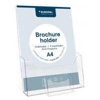 EUROPEL Porte-brochures, A4, avec compartiment pour cartes