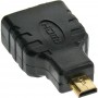 Adaptateur InLine® HDMI HDMI A femelle à HDMI D mâle plaqué or