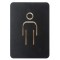 EUROPEL Pictogramme 'WC hommes', noir